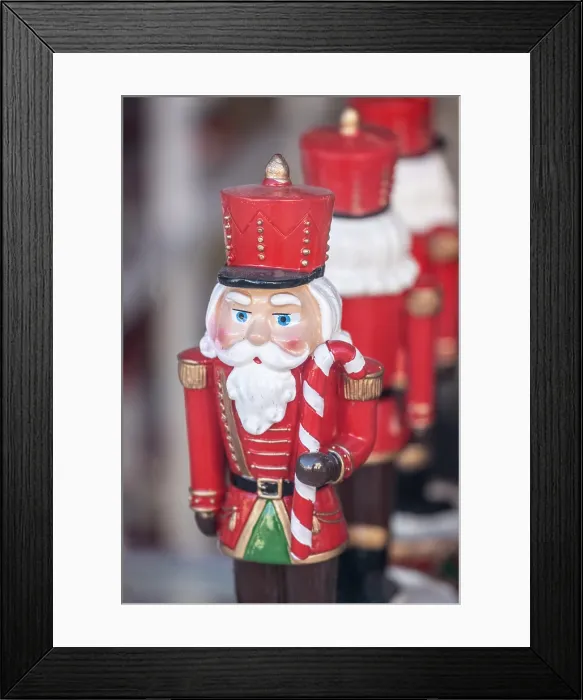 Framed Print : Traditional nutcrackers (miniature soldiers) for sale at a Christmas Market, Berlin, Germany Framed Print : Traditional nutcrackers (miniature soldiers) for sale at a Christmas Market, Berlin, Germany
