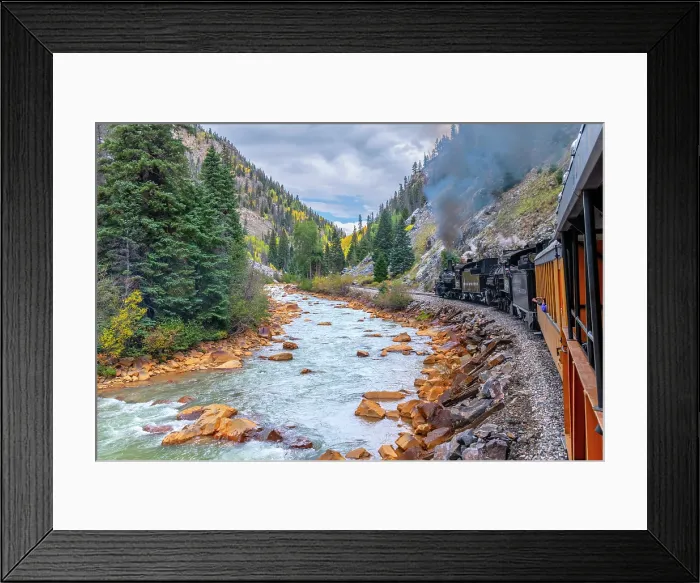 Framed Print : USA, Colorado, Animas Canyon, Animas River, Durango and Silverton Narrow Gauge Railroad Framed Print : USA, Colorado, Animas Canyon, Animas River, Durango and Silverton Narrow Gauge Railroad