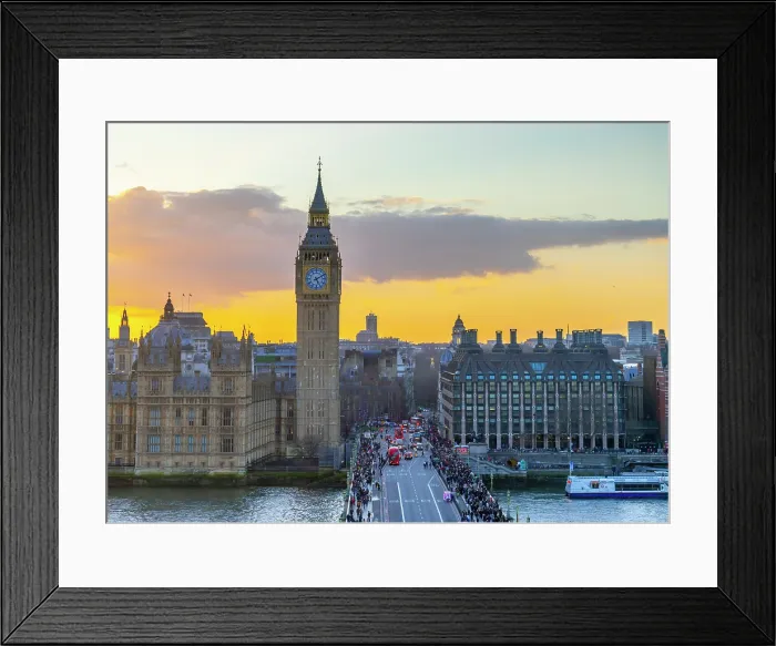 Framed Print : UK, England, London, Houses of Parliament, Big Ben across Westminster Bridge Framed Print : UK, England, London, Houses of Parliament, Big Ben across Westminster Bridge