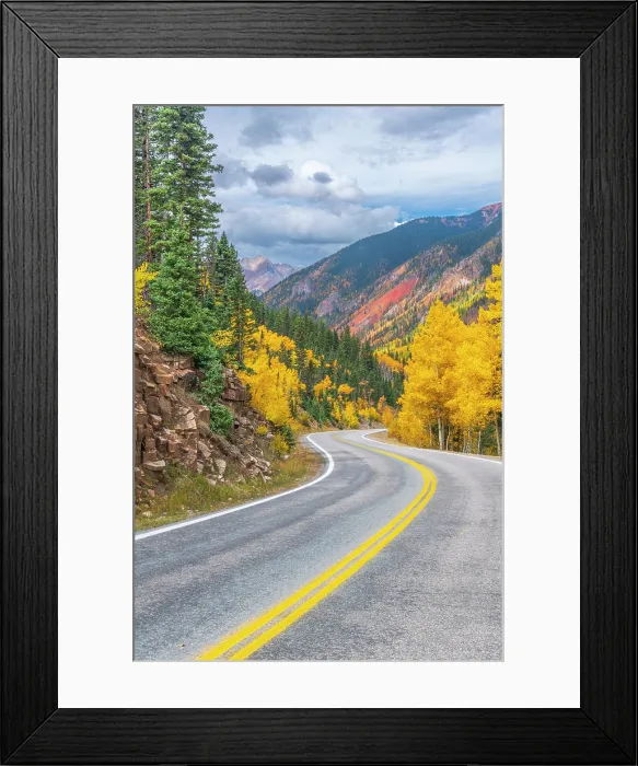 Framed Print : USA, Colorado, Million Dollar Highway between Silverton and Durango Framed Print : USA, Colorado, Million Dollar Highway between Silverton and Durango