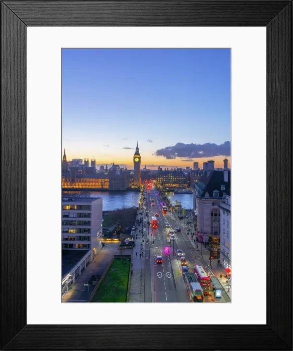 Framed Print : UK, England, London, Houses of Parliament, Big Ben across Westminster Bridge Framed Print : UK, England, London, Houses of Parliament, Big Ben across Westminster Bridge