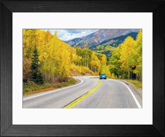 Framed Print : USA, Colorado, Million Dollar Highway between Silverton and Durango Framed Print : USA, Colorado, Million Dollar Highway between Silverton and Durango