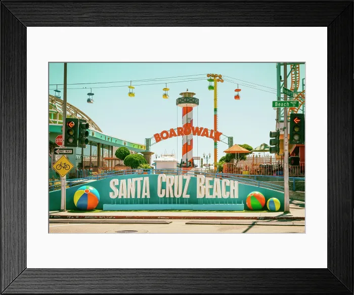 Framed Print : Santa Cruz Beach Amusement Park, Santa Cruz, California, USA Framed Print : Santa Cruz Beach Amusement Park, Santa Cruz, California, USA