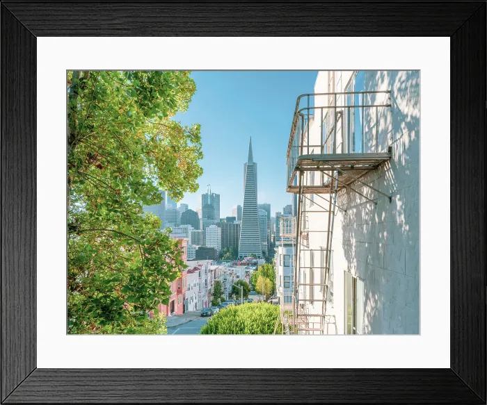 Framed Print : Transamerica Building in North Beach District, San Francisco, California, USA Framed Print : Transamerica Building in North Beach District, San Francisco, California, USA