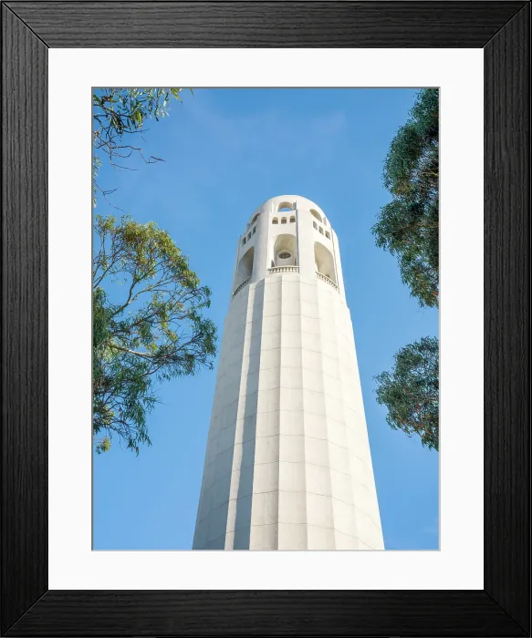 Framed Print : Coit Tower in North Beach District, San Francisco, California, USA Framed Print : Coit Tower in North Beach District, San Francisco, California, USA
