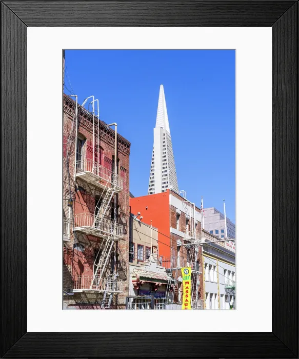 Framed Print : Streets of China Town, San Francisco, California, USA Framed Print : Streets of China Town, San Francisco, California, USA