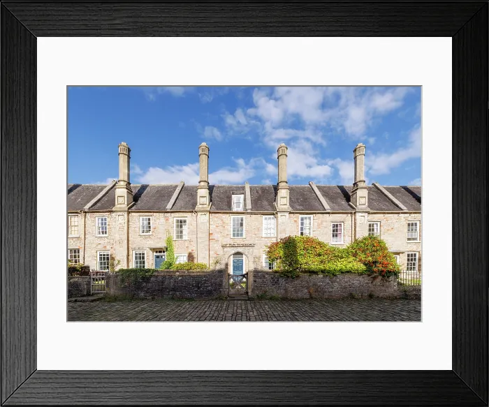 Framed Print : Vicar's Close, Wells, Somerset, England, UK Framed Print : Vicar's Close, Wells, Somerset, England, UK