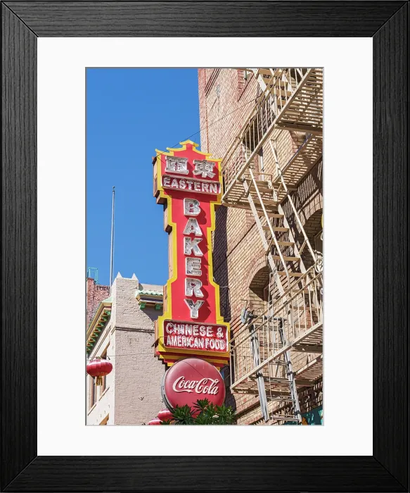 Framed Print : Streets of China Town, San Francisco, California, USA Framed Print : Streets of China Town, San Francisco, California, USA