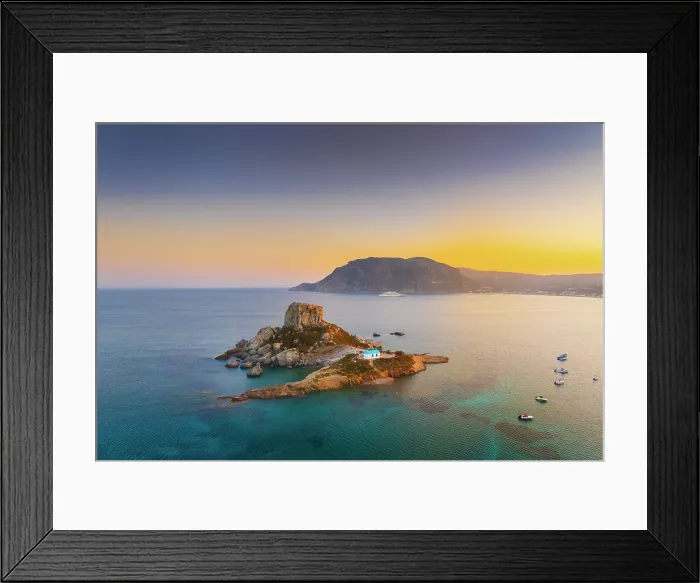Framed Print : Greece, Dodecanese, Kos Island, Kamari Bay and Kastri Island Framed Print : Greece, Dodecanese, Kos Island, Kamari Bay and Kastri Island