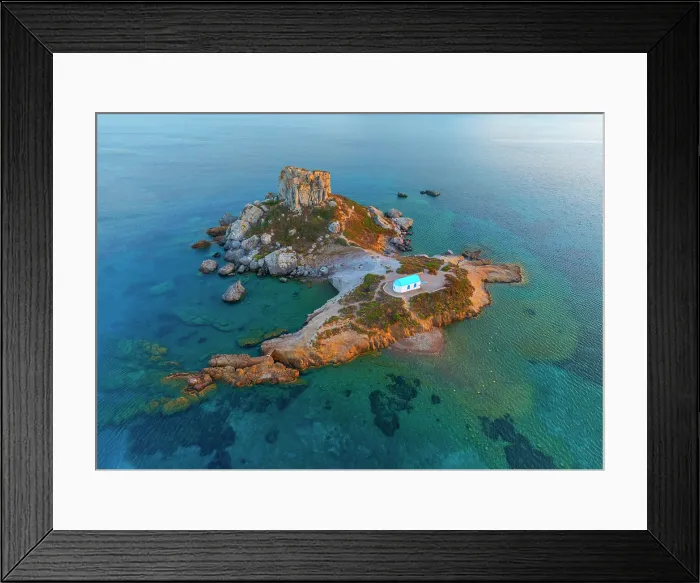 Framed Print : Greece, Dodecanese, Kos Island, Kamari Bay and Kastri Island Framed Print : Greece, Dodecanese, Kos Island, Kamari Bay and Kastri Island