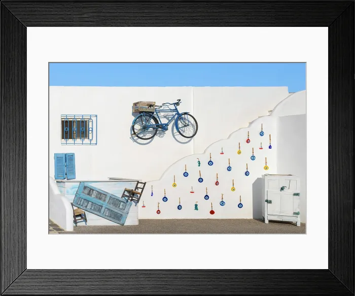 Framed Print : Greece, Dodecanese, Kos Island, Kefalos, typically decorated Greek restaurant Framed Print : Greece, Dodecanese, Kos Island, Kefalos, typically decorated Greek restaurant