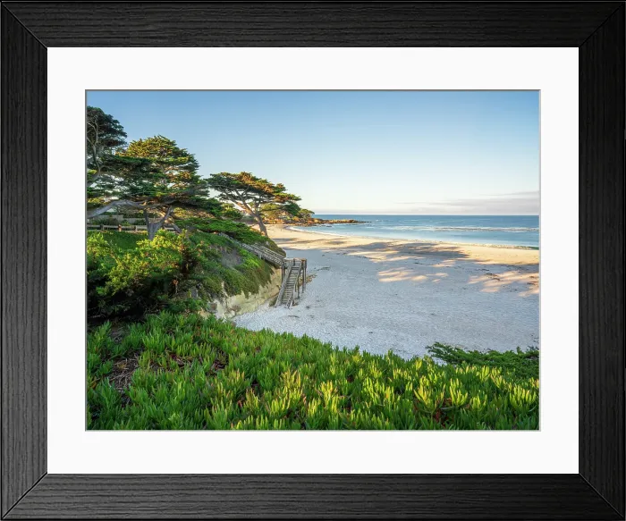 Framed Print : Beach at Carmel-by-the-Sea, Monterey Bay, California, USA
