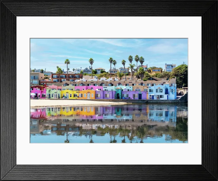 Framed Print : Capitola Village by the Beach Capitola California United States of America, USA Framed Print : Capitola Village by the Beach Capitola California United States of America, USA