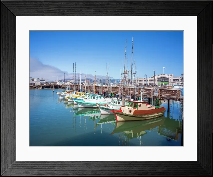 Framed Print : Fishermans Wharf, San Francisco, California, USA Framed Print : Fishermans Wharf, San Francisco, California, USA
