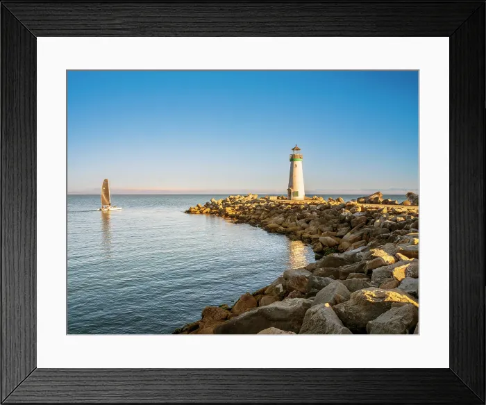 Framed Print : Walton Lighthouse, Santa Cruz, California, USA Framed Print : Walton Lighthouse, Santa Cruz, California, USA