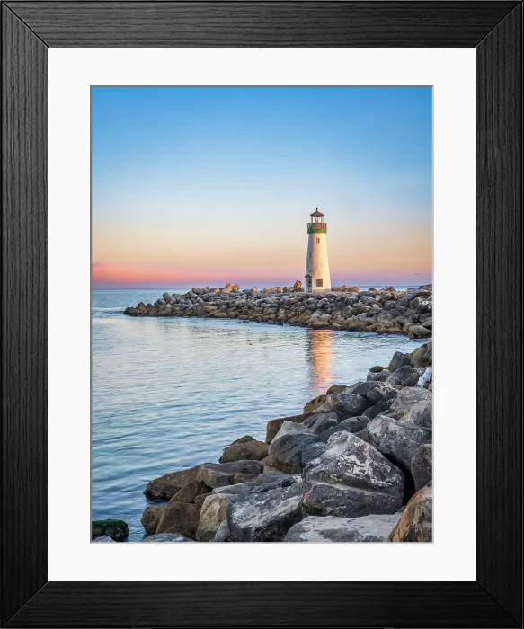 Framed Print : Walton Lighthouse, Santa Cruz, California, USA Framed Print : Walton Lighthouse, Santa Cruz, California, USA
