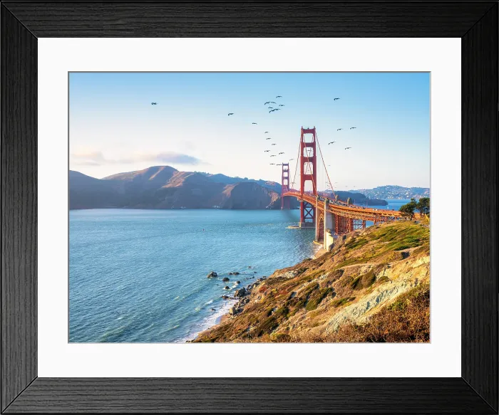 Framed Print : Golden Gate Bridge, San Francisco, California, USA