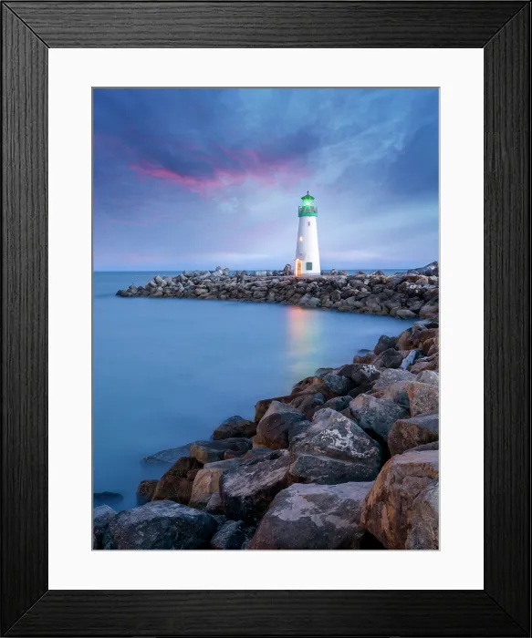 Framed Print : Walton Lighthouse, Santa Cruz, California, USA Framed Print : Walton Lighthouse, Santa Cruz, California, USA