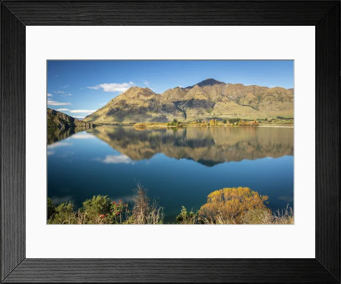 Framed Print : Coromandel Peak and Roys Peak reflected in Lake Wanaka, Otago, South Island, New Zealand. Autumn (May) 2025 Framed Print : Coromandel Peak and Roys Peak reflected in Lake Wanaka, Otago, South Island, New Zealand. Autumn (May) 2025