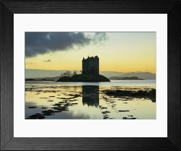 Framed Print : Castle Stalker on Loch Linnhe, Appin, Argyll & Bute, Scotland Framed Print : Castle Stalker on Loch Linnhe, Appin, Argyll & Bute, Scotland