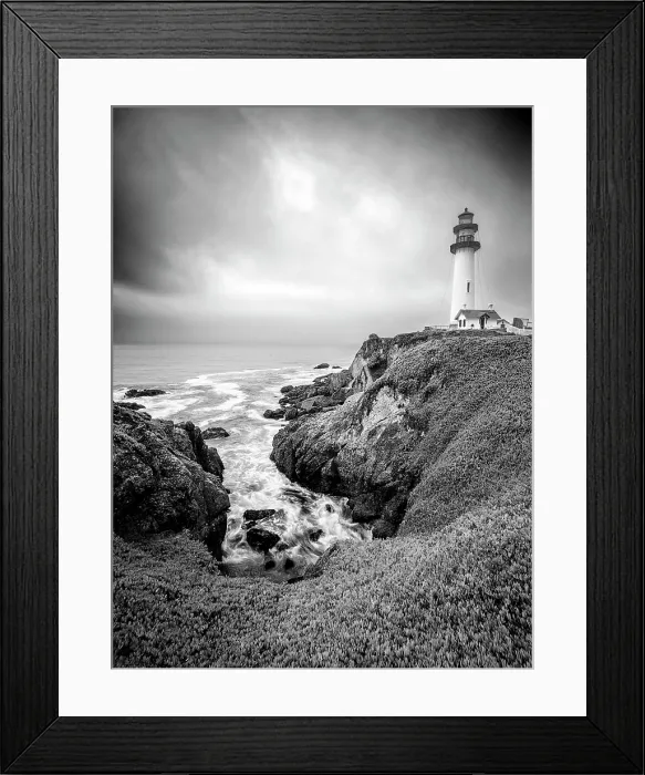 Framed Print : Foggy Pigeon Point Lighthouse, Pigeon Point Light Station, State Historic Park, Pescadero, California, USA Framed Print : Foggy Pigeon Point Lighthouse, Pigeon Point Light Station, State Historic Park, Pescadero, California, USA