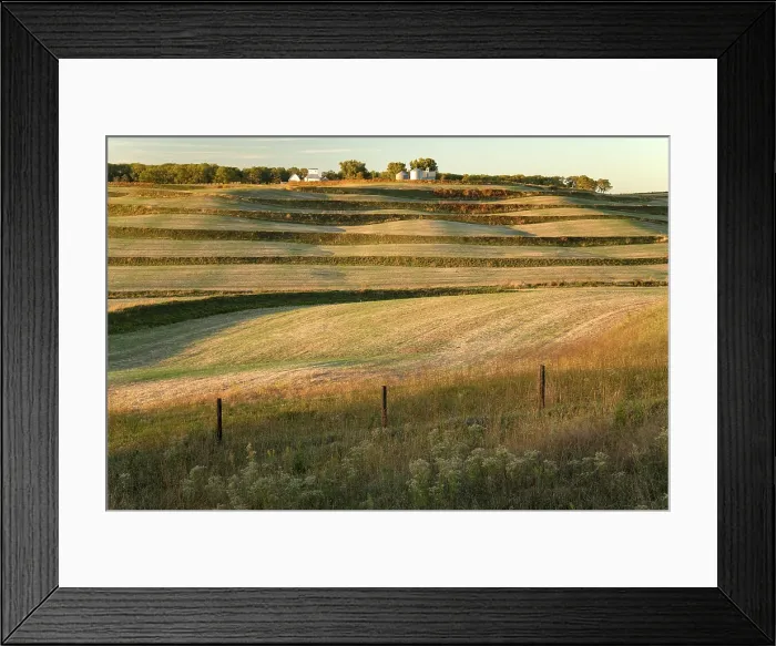Framed Print : USA, Iowa, Madison County, Winterset, fields