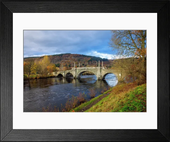 Framed Print : Wades Bridge, crossing the River Tay, Aberfeldy, Perth and Kinross, Scotland, UK Framed Print : Wades Bridge, crossing the River Tay, Aberfeldy, Perth and Kinross, Scotland, UK
