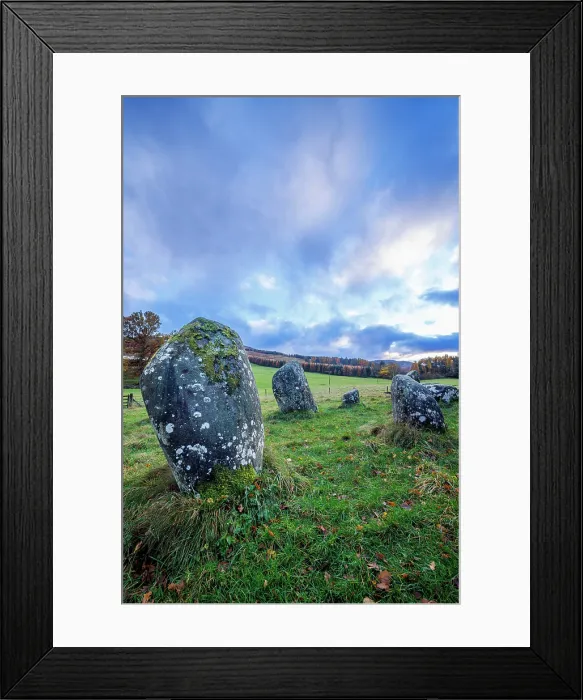 Framed Print : Croft Moraig stone circle, Aberfeldy, Perth and Kinross, Scotland, UK Framed Print : Croft Moraig stone circle, Aberfeldy, Perth and Kinross, Scotland, UK
