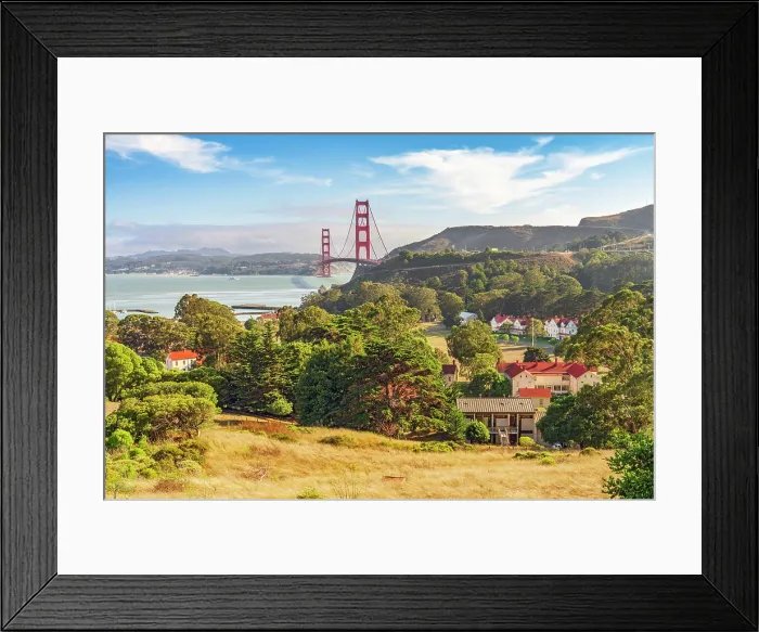 Framed Print : Marine Headlands, View of Golden Gate Bridge, San Francisco, California, USA Framed Print : Marine Headlands, View of Golden Gate Bridge, San Francisco, California, USA