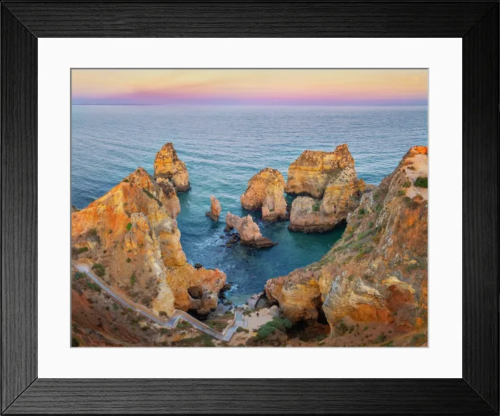 Framed Print : Portugal, Algarve, Lagos, Ponta da Piedade Framed Print : Portugal, Algarve, Lagos, Ponta da Piedade