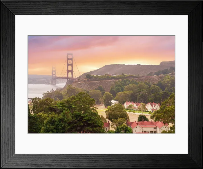 Framed Print : Marine Headlands, Golden Gate Bridge, San Francisco, California, USA Framed Print : Marine Headlands, Golden Gate Bridge, San Francisco, California, USA