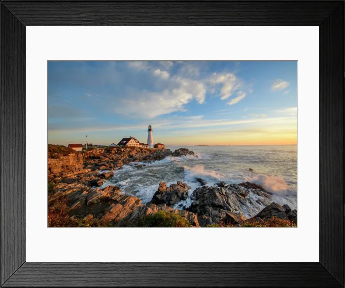 Framed Print : USA, New England, Maine, Fort Williams Park, Cape Elizabeth, Portland Head Light Framed Print : USA, New England, Maine, Fort Williams Park, Cape Elizabeth, Portland Head Light