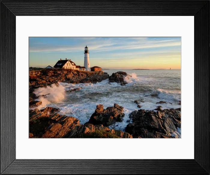 Framed Print : USA, New England, Maine, Fort Williams Park, Cape Elizabeth, Portland Head Light Framed Print : USA, New England, Maine, Fort Williams Park, Cape Elizabeth, Portland Head Light