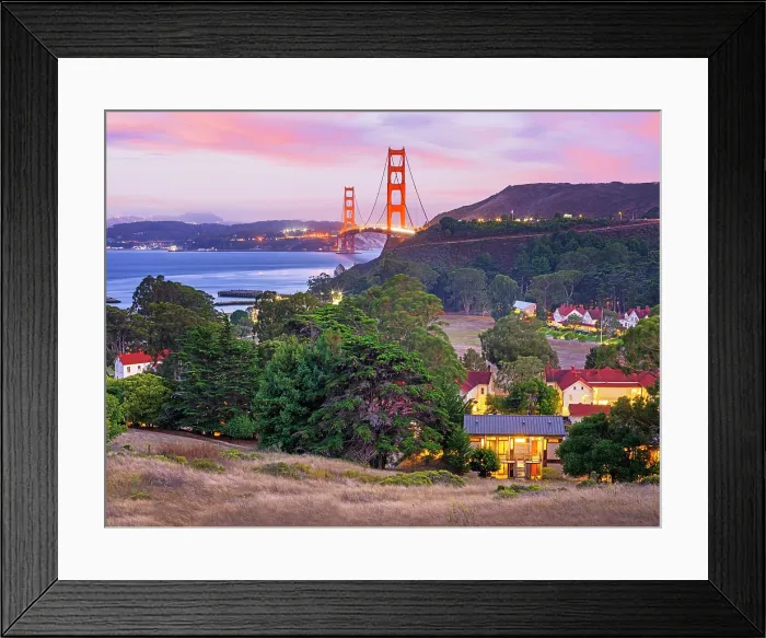 Framed Print : Marine Headlands, Golden Gate Bridge, San Francisco, California, USA Framed Print : Marine Headlands, Golden Gate Bridge, San Francisco, California, USA