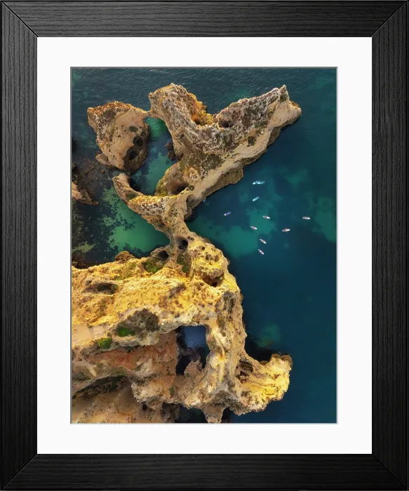 Framed Print : Portugal, Algarve, Lagos, Ponta da Piedade Framed Print : Portugal, Algarve, Lagos, Ponta da Piedade