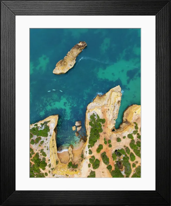 Framed Print : Portugal, Algarve, Lagoa, Paddleboarders at Praia da Albandeira Framed Print : Portugal, Algarve, Lagoa, Paddleboarders at Praia da Albandeira