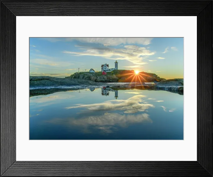 Framed Print : USA, New England, Maine, Cape Neddick, Nubble Lighthouse Framed Print : USA, New England, Maine, Cape Neddick, Nubble Lighthouse
