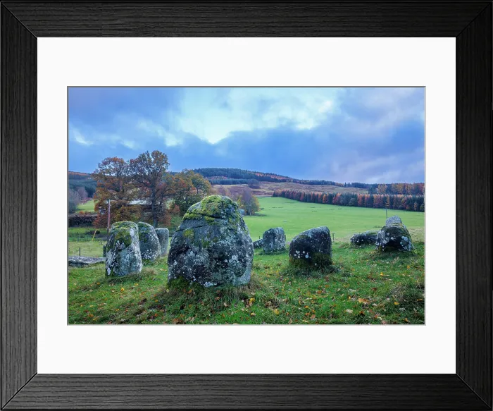 Framed Print : Croft Moraig stone circle, Aberfeldy, Perth and Kinross, Scotland, UK Framed Print : Croft Moraig stone circle, Aberfeldy, Perth and Kinross, Scotland, UK