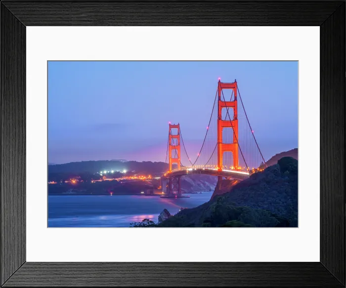 Framed Print : Marine Headlands, Golden Gate Bridge, San Francisco, California, USA Framed Print : Marine Headlands, Golden Gate Bridge, San Francisco, California, USA