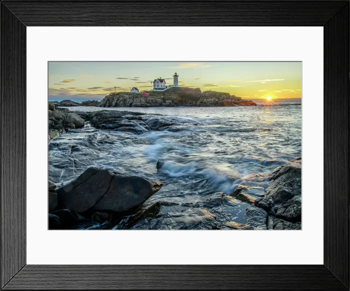 Framed Print : USA, New England, Maine, Cape Neddick, Nubble Lighthouse Framed Print : USA, New England, Maine, Cape Neddick, Nubble Lighthouse