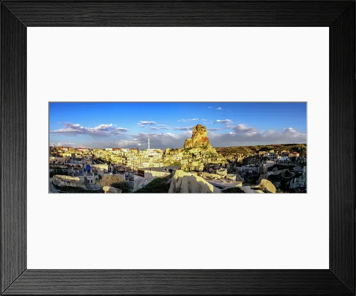 Framed Print : Ortahisar village at sunset, Cappadocia, Nevsehir Province, Central Anatolia, Turkey Framed Print : Ortahisar village at sunset, Cappadocia, Nevsehir Province, Central Anatolia, Turkey