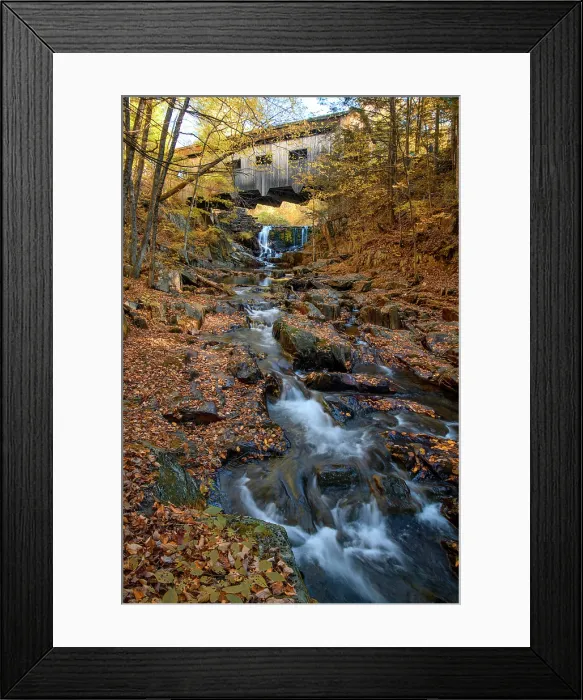 Framed Print : USA, New England, Massachusetts, Berkshires, Mohawk Trail, Charlemont, Mill Creek Bridge Framed Print : USA, New England, Massachusetts, Berkshires, Mohawk Trail, Charlemont, Mill Creek Bridge