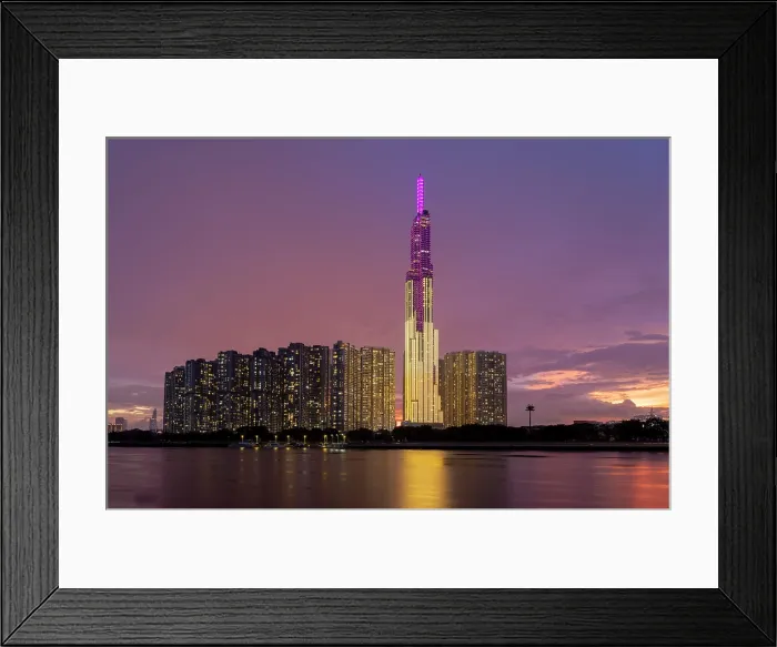 Framed Print : Vincom Landmark 81 at dusk, tallest building in Vietnam, Ho Chi Minh City, Vietnam Asia Framed Print : Vincom Landmark 81 at dusk, tallest building in Vietnam, Ho Chi Minh City, Vietnam Asia