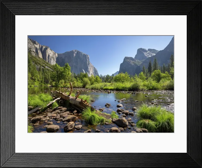 Framed Print : Yosemite Valley and the Merced River at Valley View, Yosemite National Park, California, USA. Summer (August) 2025 Framed Print : Yosemite Valley and the Merced River at Valley View, Yosemite National Park, California, USA. Summer (August) 2025
