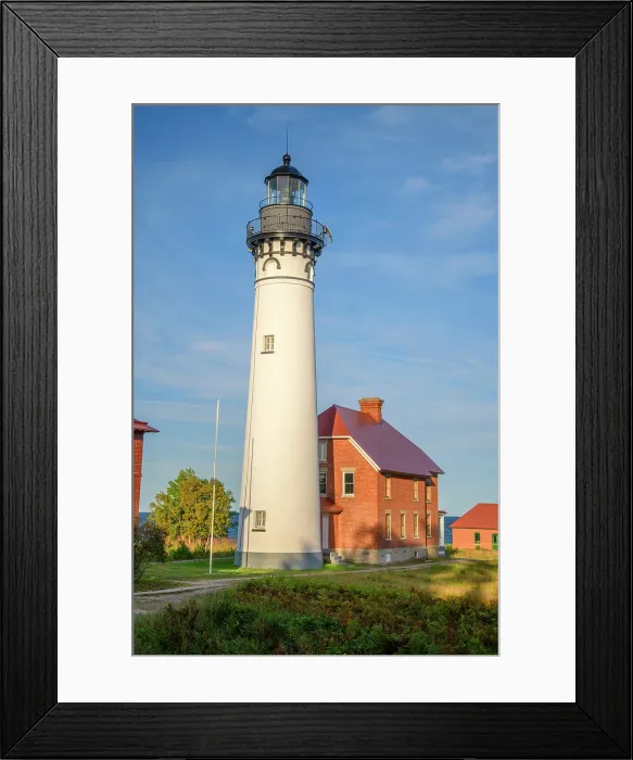Framed Print : USA, Michigan, Great Lakes, Upper Peninsula, Ontonago, Munising, Pictured Rocks National Lakeshore, Au Sable Light Station Framed Print : USA, Michigan, Great Lakes, Upper Peninsula, Ontonago, Munising, Pictured Rocks National Lakeshore, Au Sable Light Station