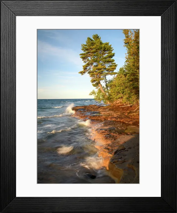Framed Print : USA, Michigan, Great Lakes, Upper Peninsula, Ontonago, , Munising, Pictured Rocks National Lakeshore, Lake Superior Framed Print : USA, Michigan, Great Lakes, Upper Peninsula, Ontonago, , Munising, Pictured Rocks National Lakeshore, Lake Superior