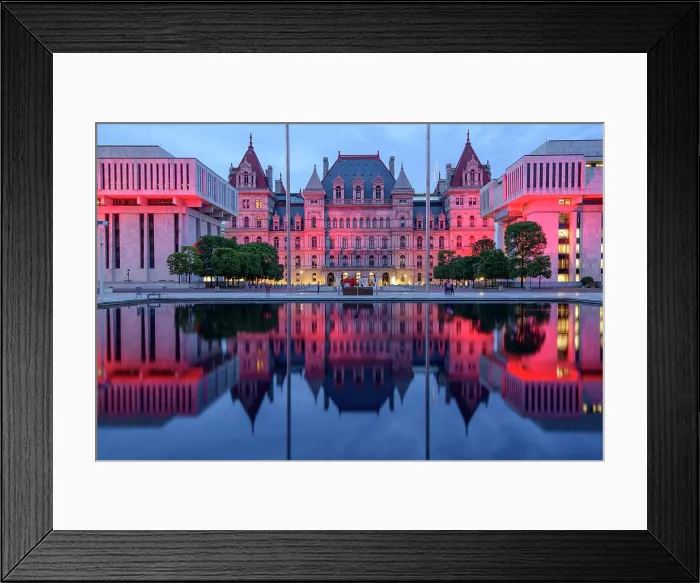 Framed Print : USA, New York, Upstate, Albany, State Capitol
