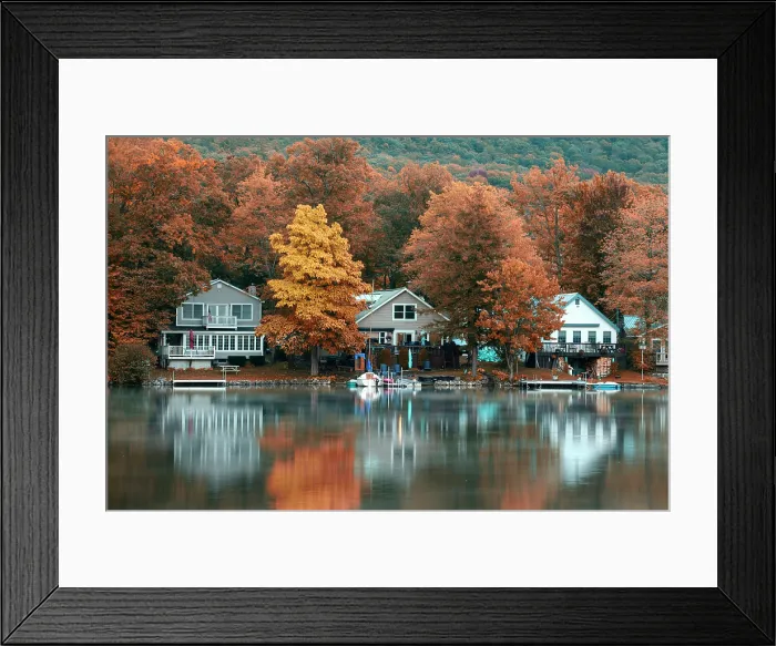 Framed Print : USA, New England, Vermont, Addison County, Middlebury, Lake Dunmore, lake houses Framed Print : USA, New England, Vermont, Addison County, Middlebury, Lake Dunmore, lake houses