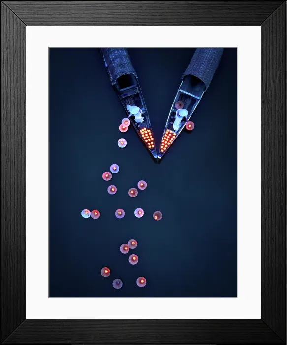 Framed Print : Aerial view of women laying floating lanterns on the Perfume River at dusk, Hue, Central Vietnam, Asia Framed Print : Aerial view of women laying floating lanterns on the Perfume River at dusk, Hue, Central Vietnam, Asia