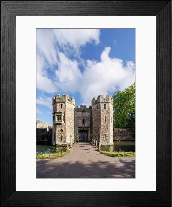 Framed Print : Bishops Palace Gate House, Wells, Somerset, England, UK